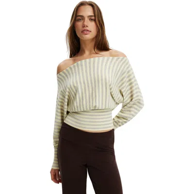 Cotton On Everfine Ls Batwing Knit In Gray