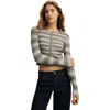 Cotton On Everfine Rib Knit Cardigan In Gray