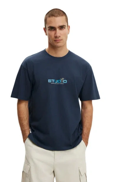 Cotton On Everyday Fit Graphic T-shirt In Blue