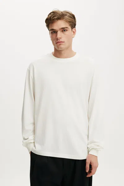 Cotton On Everyday Fit Long Sleeve T-shirt In Vintage White
