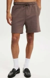 Cotton On Everyday Fleece Short In Washed Chocolate