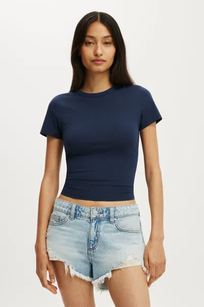 Cotton On Everyday Smooth Crew Tee In Blue