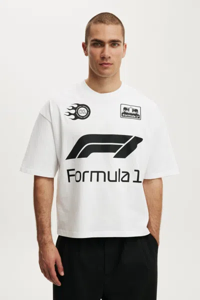 Cotton On F1 Cropped Fit T-shirt In White