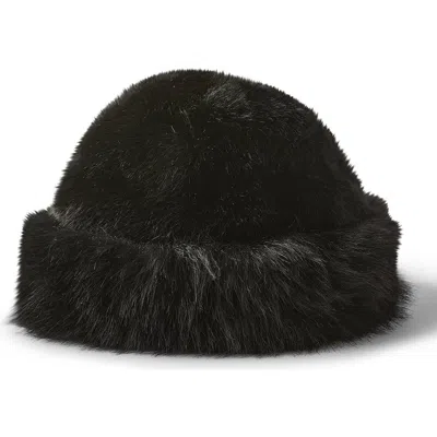 Cotton On Faux Fur Beanie In Black