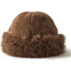 Cotton On Faux Fur Beanie In Brown