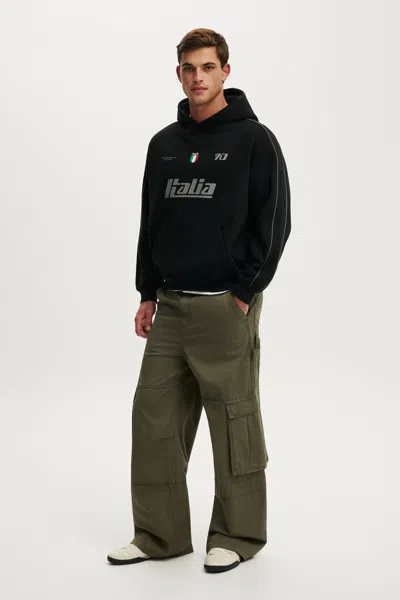 Cotton On Fifa Box Fit Hoodie In Black