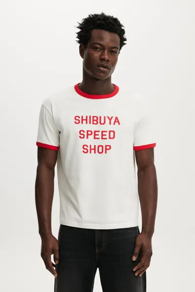 Cotton On Fitted Graphic T-shirt In White