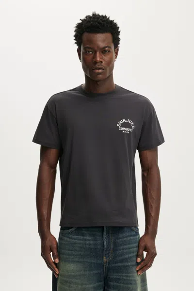 Cotton On Fitted Graphic T-shirt In Gray
