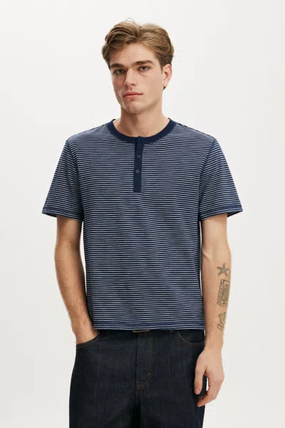 Cotton On Fitted Henley T-shirt In Multi