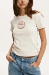 Cotton On Fitted Lcn Graphic Longline Tee In Willie Nelson Blondie