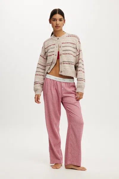Cotton On Flannel Wide Leg Pant In Multi