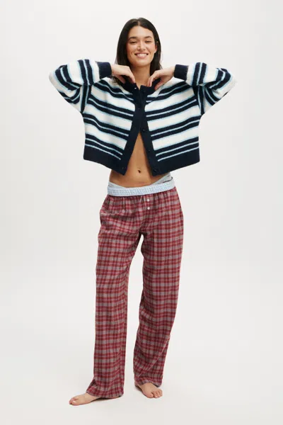Cotton On Flannel Wide Leg Pant In Animal Print