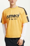 Cotton On Football Jersey In Safety Yellow Aftmkt Race
