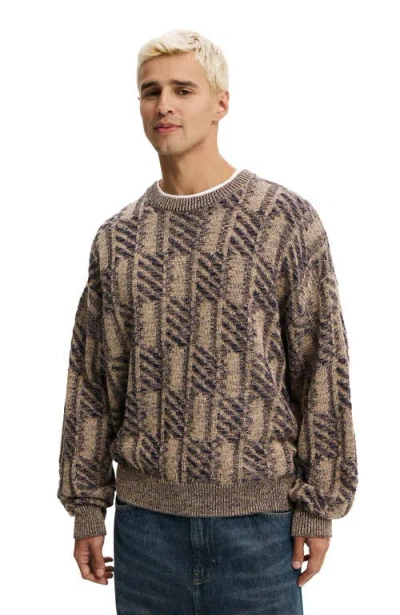 Cotton On Garage Knit Sweater In Brown