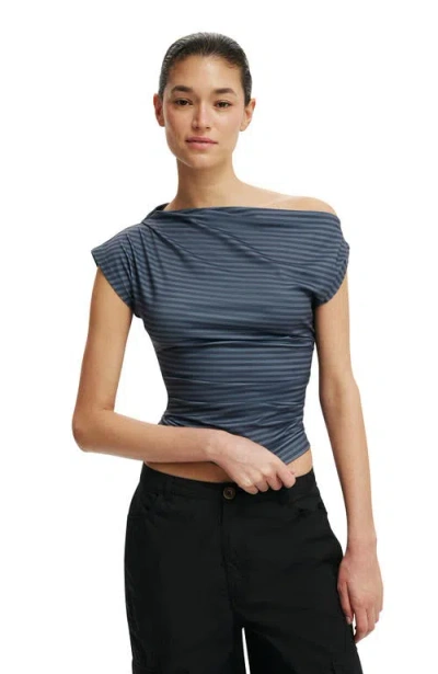 Cotton On Georgie Off Shoulder Short Sleeve In Multi