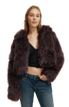 Cotton On Gigi Faux Fur Jacket In Brown