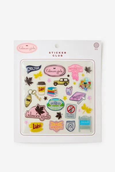 Cotton On Gilmore Girls Sticker Club Large In Lcn Wb Gilmore Girls / Pink