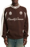 Cotton On Graphic Fleece Sweater In Brown