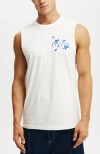 Cotton On Graphic Muscle In White