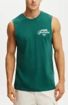 Cotton On Graphic Muscle In Green