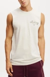 Cotton On Graphic Muscle In White