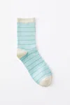 Cotton On Grid Pattern Crew Sock In Blue