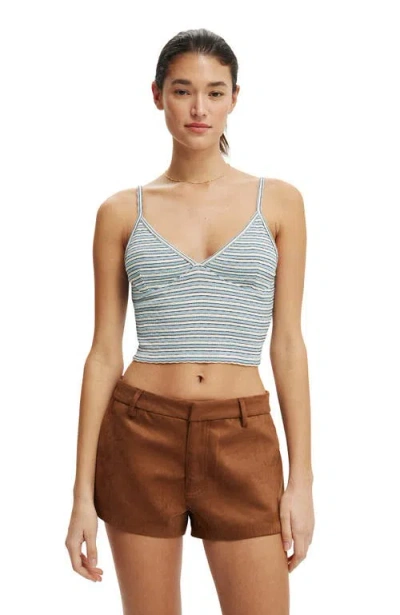Cotton On Hailey V Neck Cami In Blue