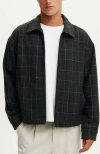Cotton On Harrington Jacket In Charcoal Check