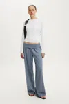 Cotton On Haven Fold Over Pant In Blue