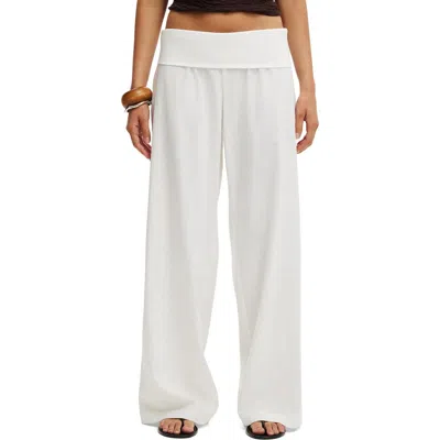 Cotton On Haven Fold Over Pant In White