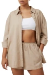 COTTON ON COTTON ON HAVEN LONG SLEEVE BUTTON FRONT SHIRT