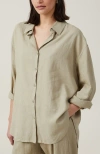 Cotton On Haven Long Sleeve Shirt In Desert Sage