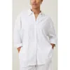 Cotton On Haven Long Sleeve Shirt In Linen White