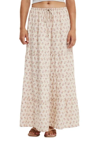 Cotton On Haven Multi Tiered Maxi Skirt In Paisley Stone Haven