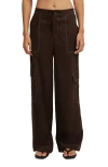 Cotton On Haven Utility Pant In Dark Oak