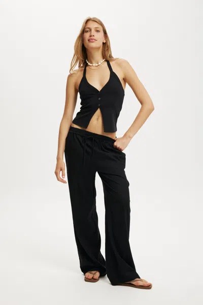 Cotton On Haven Wide Leg Pant In Black