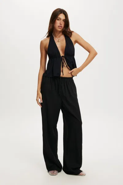 Cotton On Haven Wide Leg Pant In Black