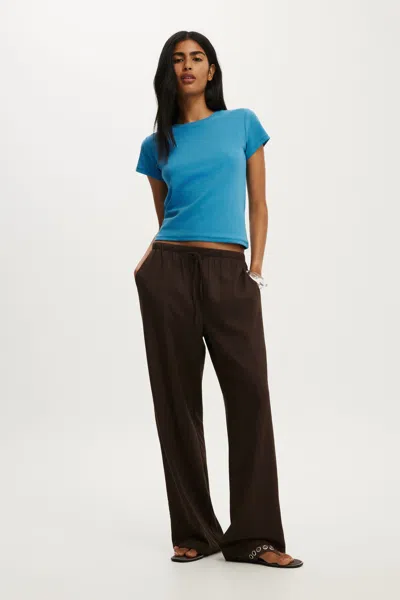 Cotton On Haven Wide Leg Pant In Black