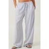 Cotton On Haven Wide Leg Pant In Gigi Stripe Elemental Blue