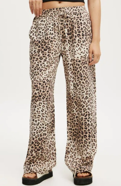 Cotton On Haven Wide Leg Pant In Leopard