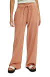 Cotton On Haven Wide Leg Pant In Multi Textured Stripe