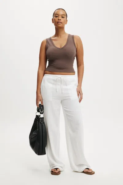 Cotton On Haven Wide Leg Pant In Yellow