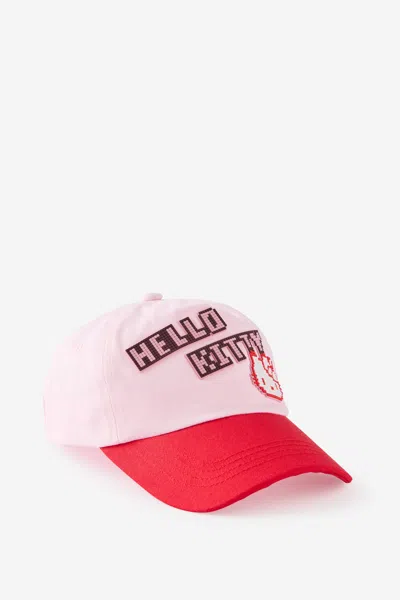 Cotton On Hello Kitty Sanrio Kids Cap In Pink