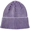 Cotton On High Fold Ribbed Beanie In Purple