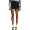 Cotton On High Rise Micro Denim Short In Graphite Black Cuff