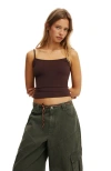 Cotton On Hold Me Cami In Brown