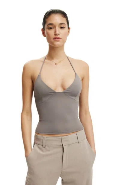 Cotton On Hold Me Halter In Gray