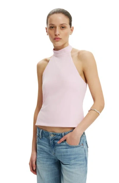 Cotton On Hold Me Halter Twist Back In Pink