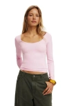Cotton On Hold Me Long Sleeve In Pink