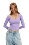 Cotton On Hold Me Long Sleeve In Purple